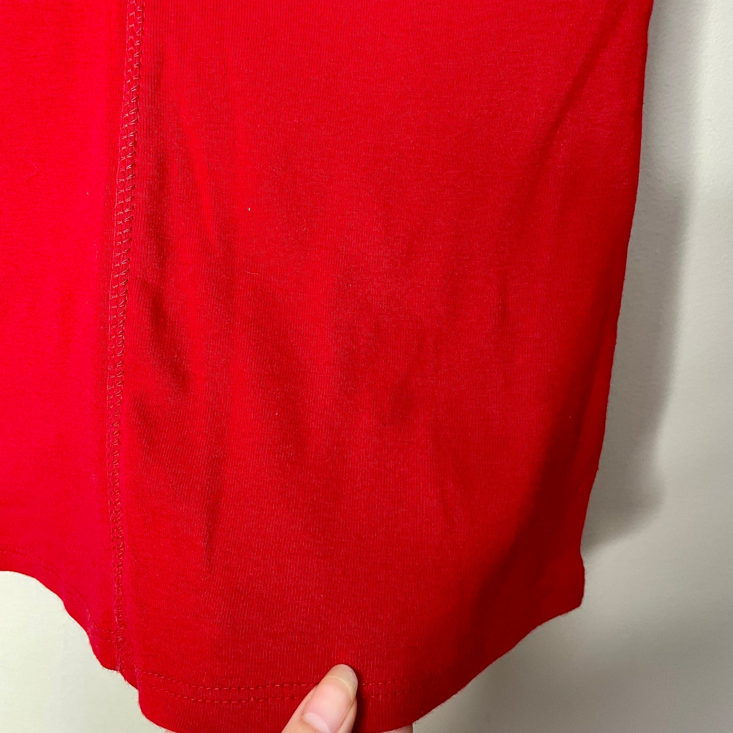 vixen red babydoll top M