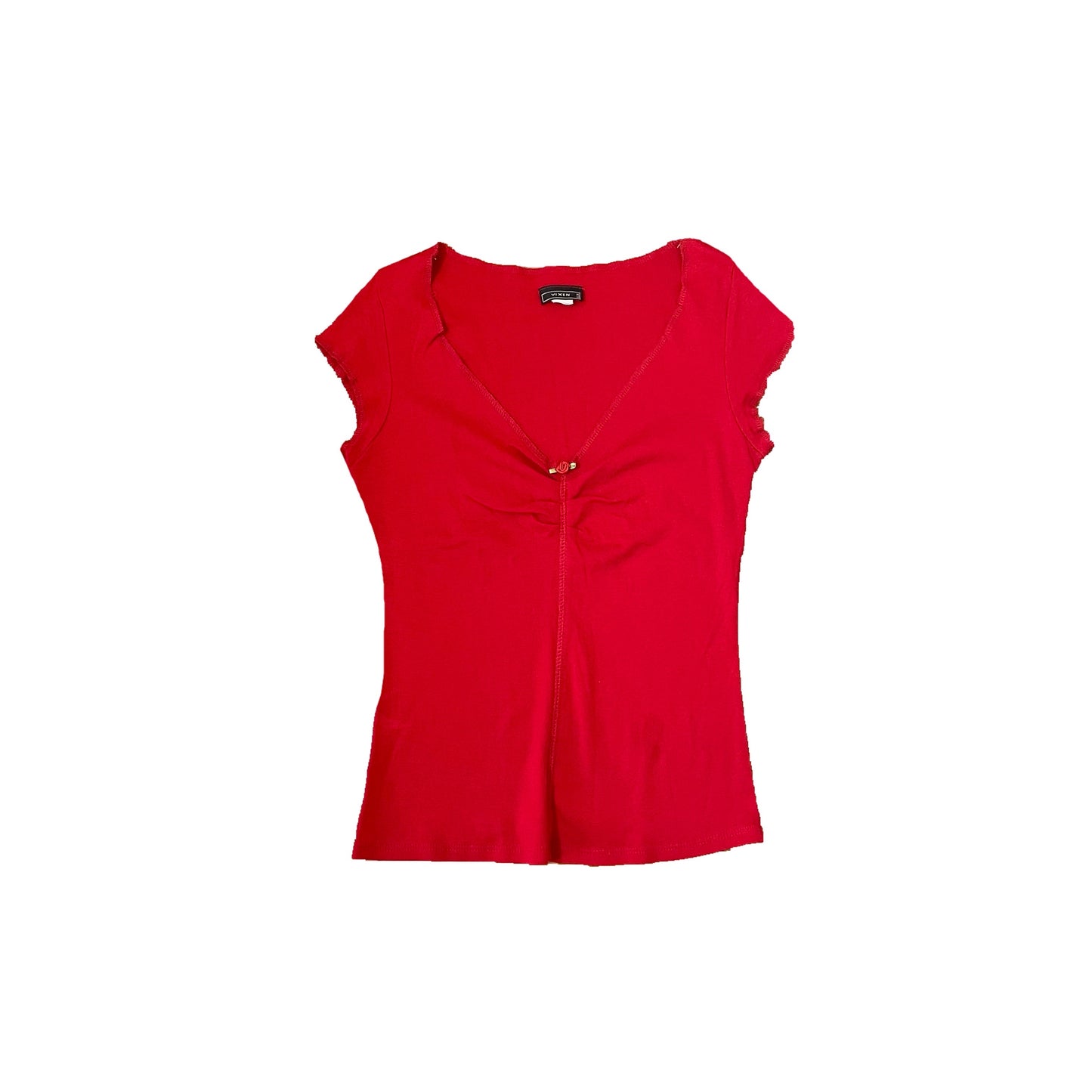 vixen red babydoll top M