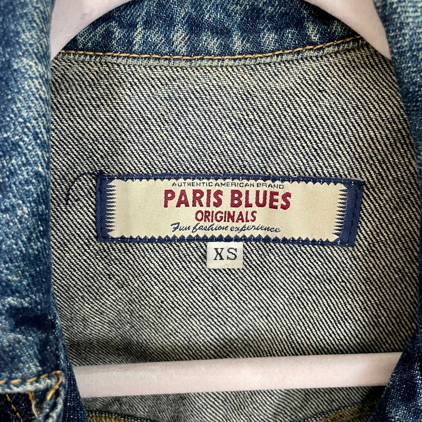 paris blues bow jean jacket XS