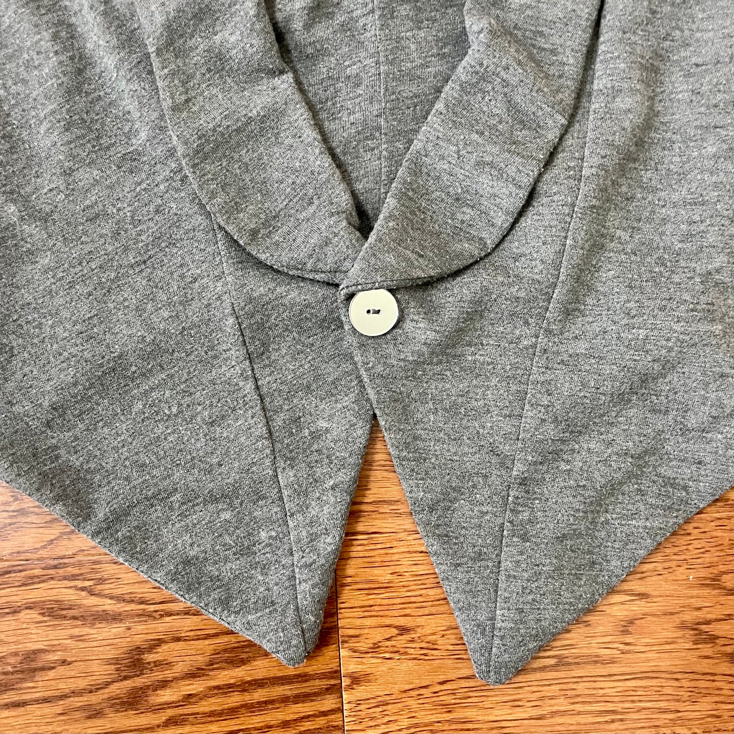 stradivarius gray v neck vest S