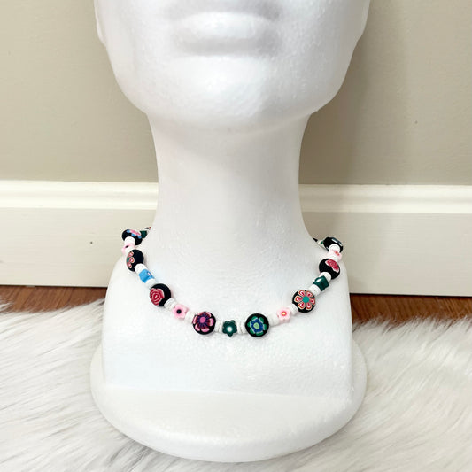 handmade beaded summer necklace