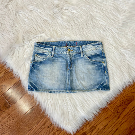 y2k vintage micro mini skirt S