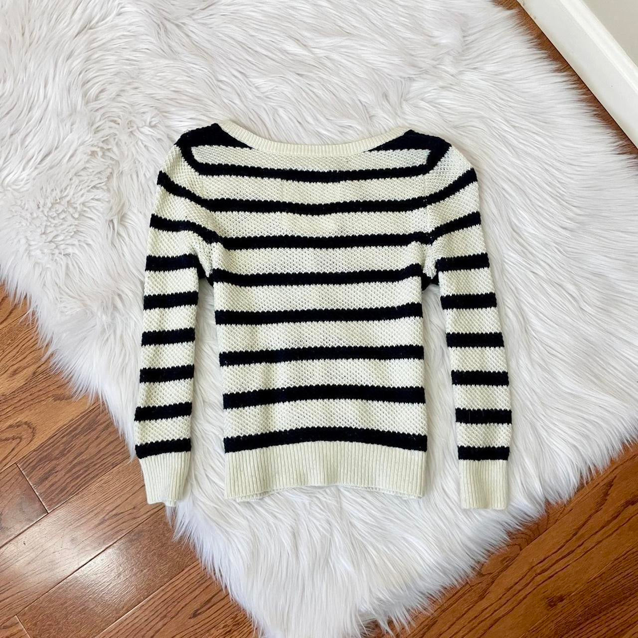 hollister striped cardigan