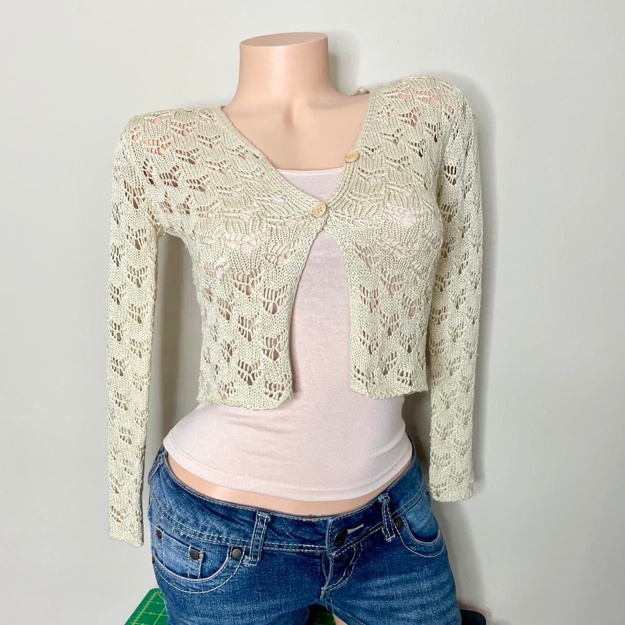 sfera sparkle cardigan and cami set