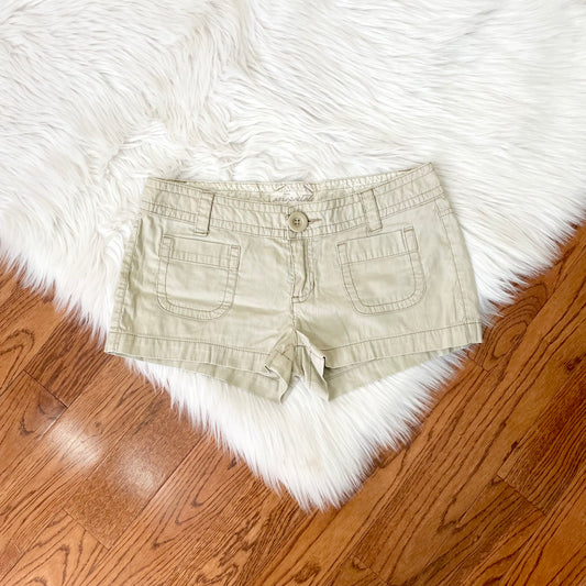 aeropostale utility micro mini shorts 7/8