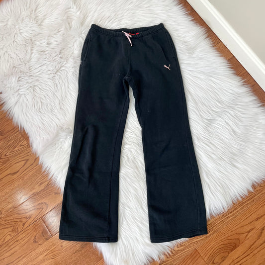 puma flare sweatpants with pink logo XS