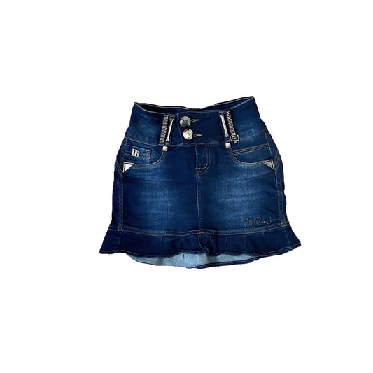 pit bull bling mini jean skirt