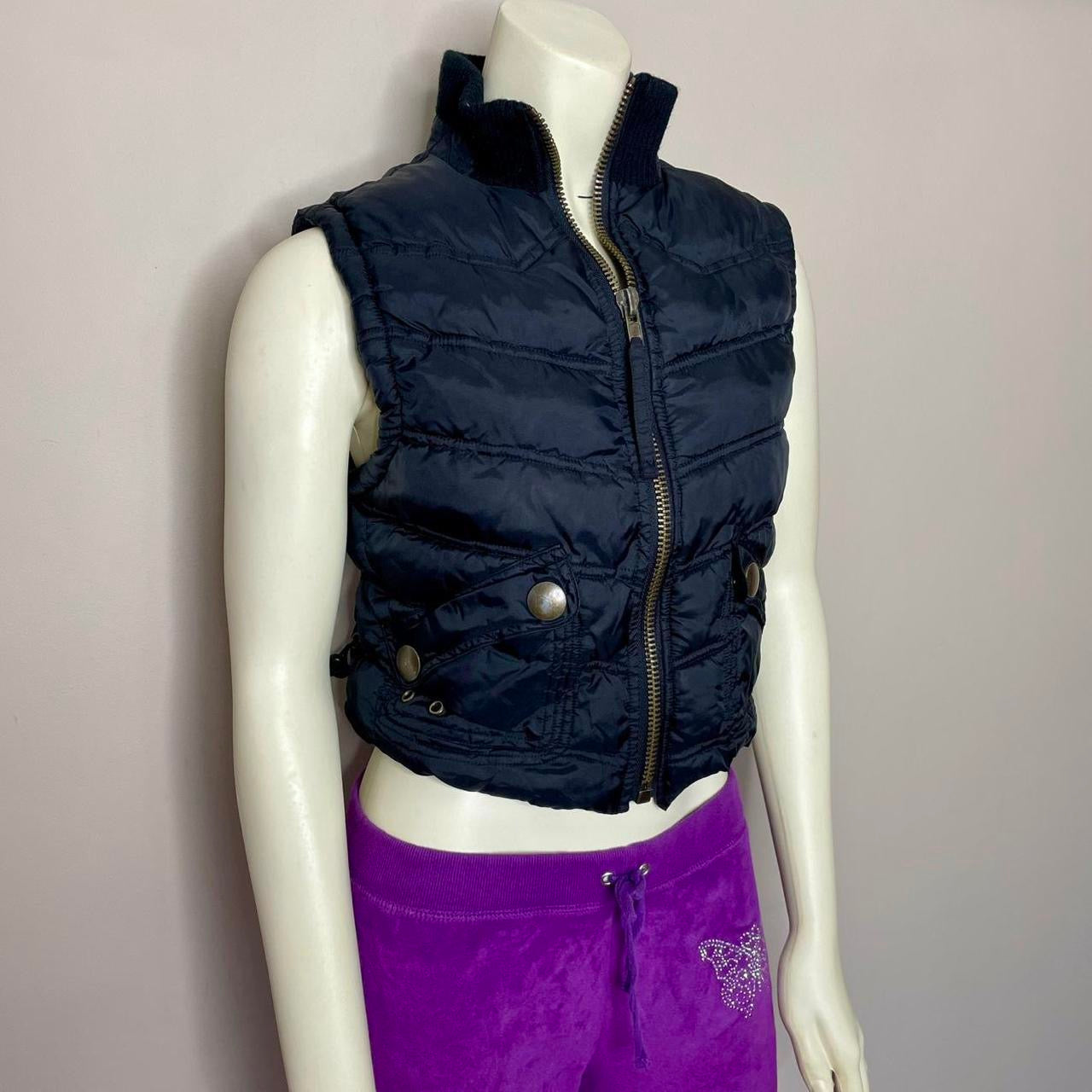 urban behavior black puffer vest