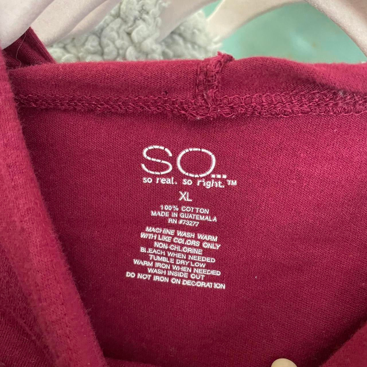 so.. rose print hoodie top