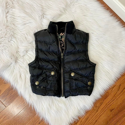 urban behavior black puffer vest