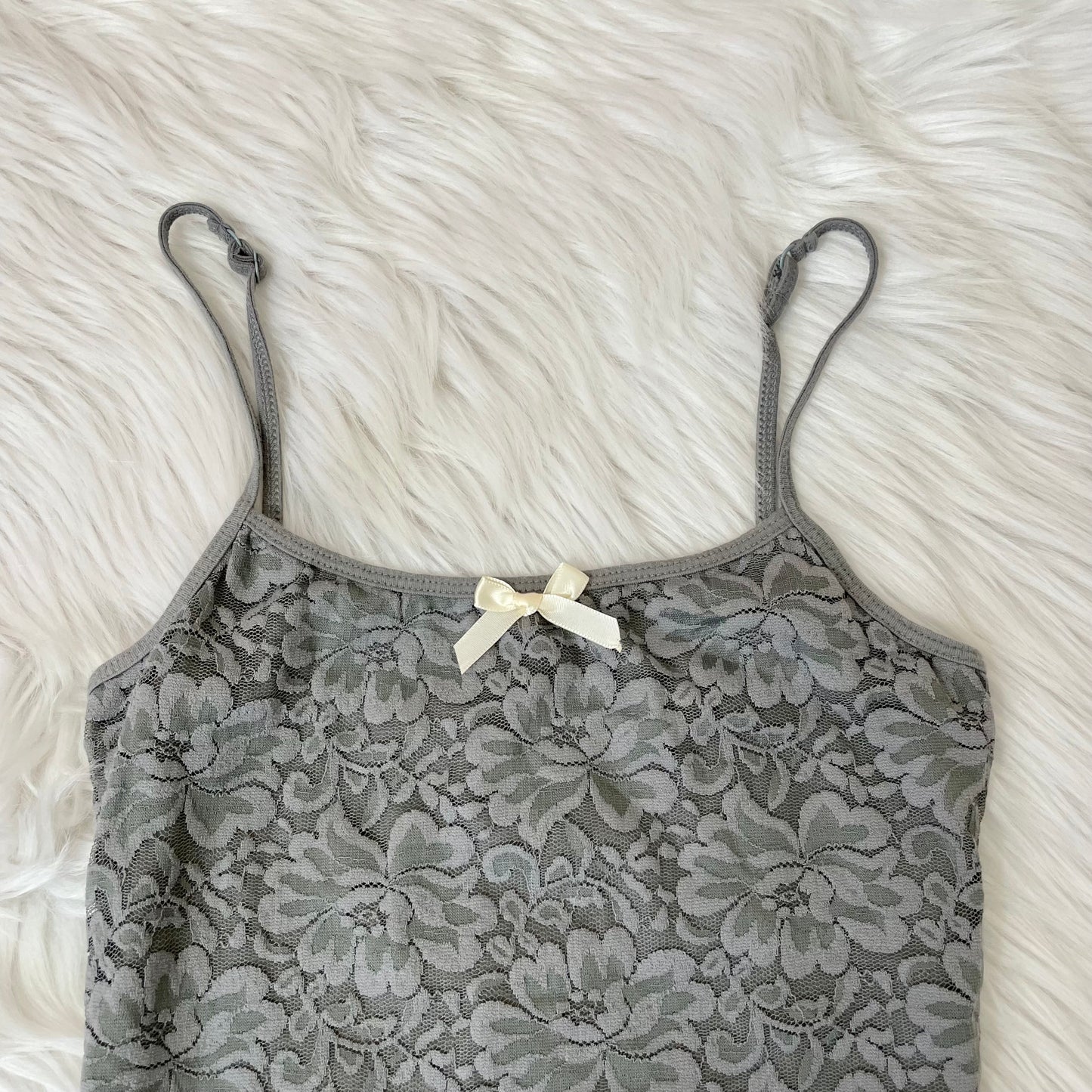 aeropostale gray lace cami top S