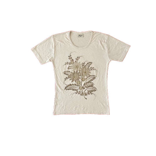 angel beige glitter baby tee