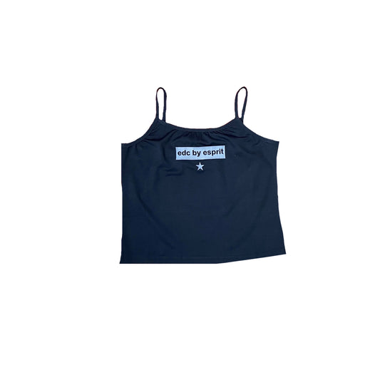 esprit blue star crop tank top