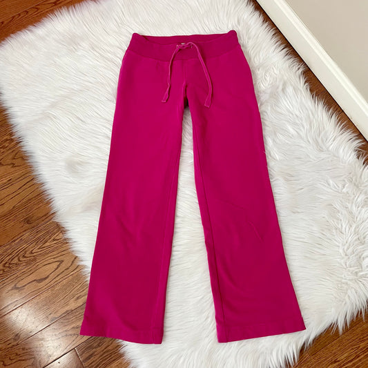 old navy hot pink flare sweatpants XS