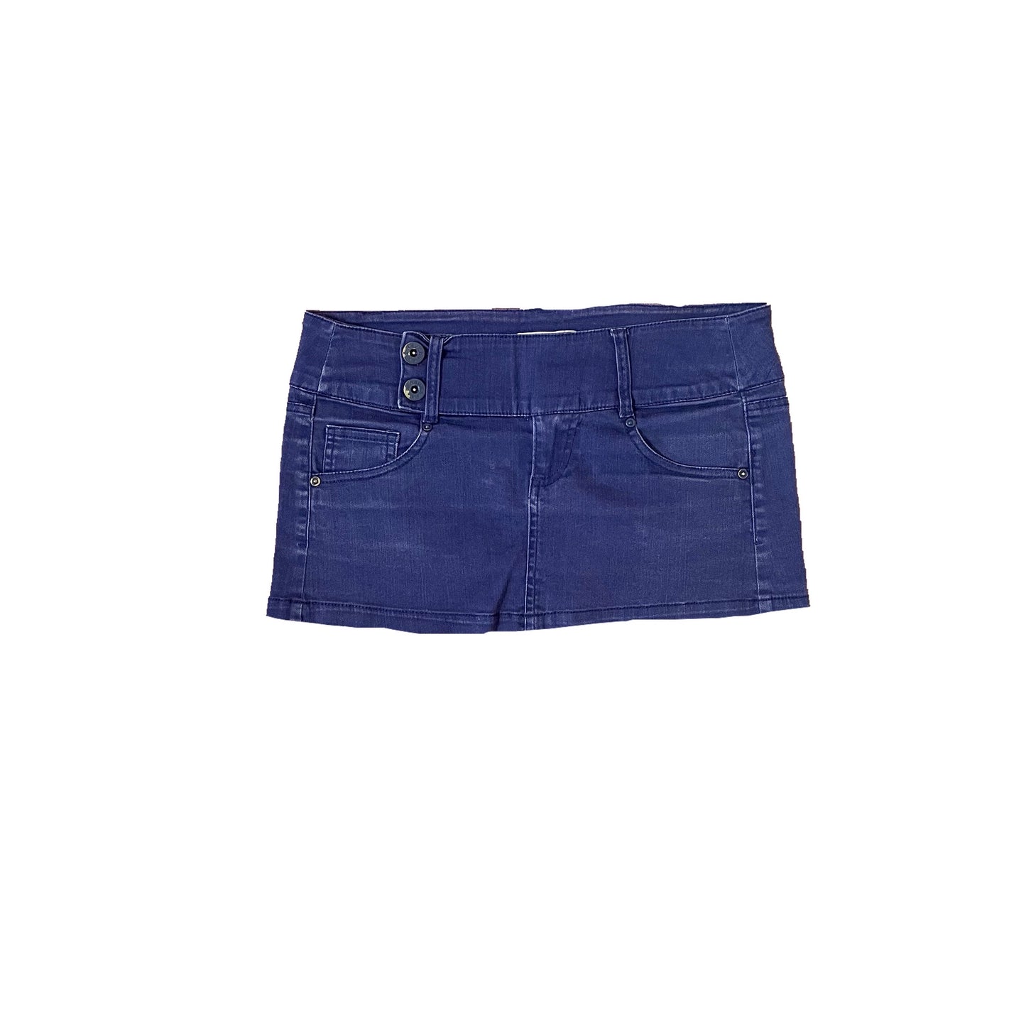 bershka cobalt blue micro mini skirt