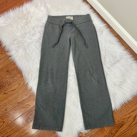 eddie bauer gray wide leg sweatpants S