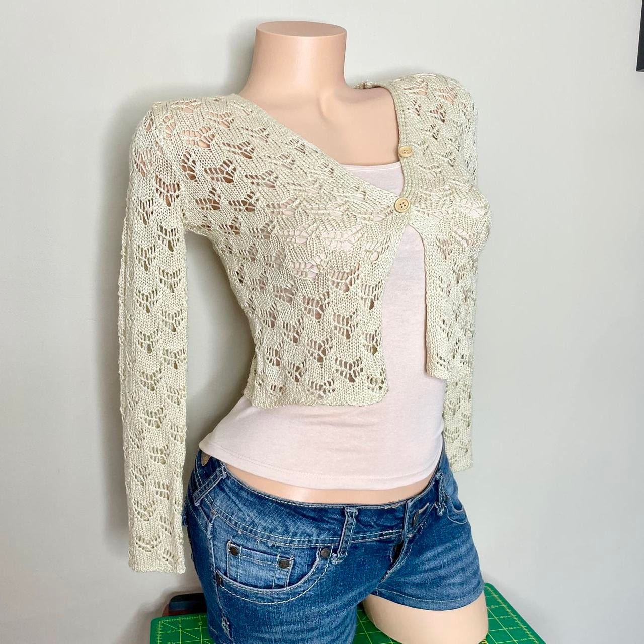 sfera sparkle cardigan and cami set