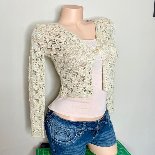 sfera sparkle cardigan and cami set