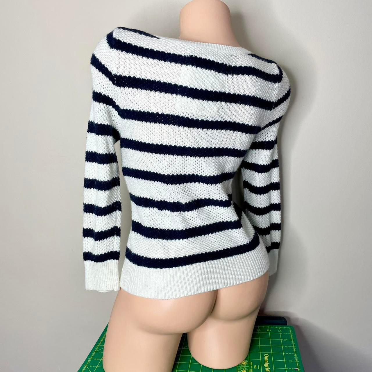 hollister striped cardigan