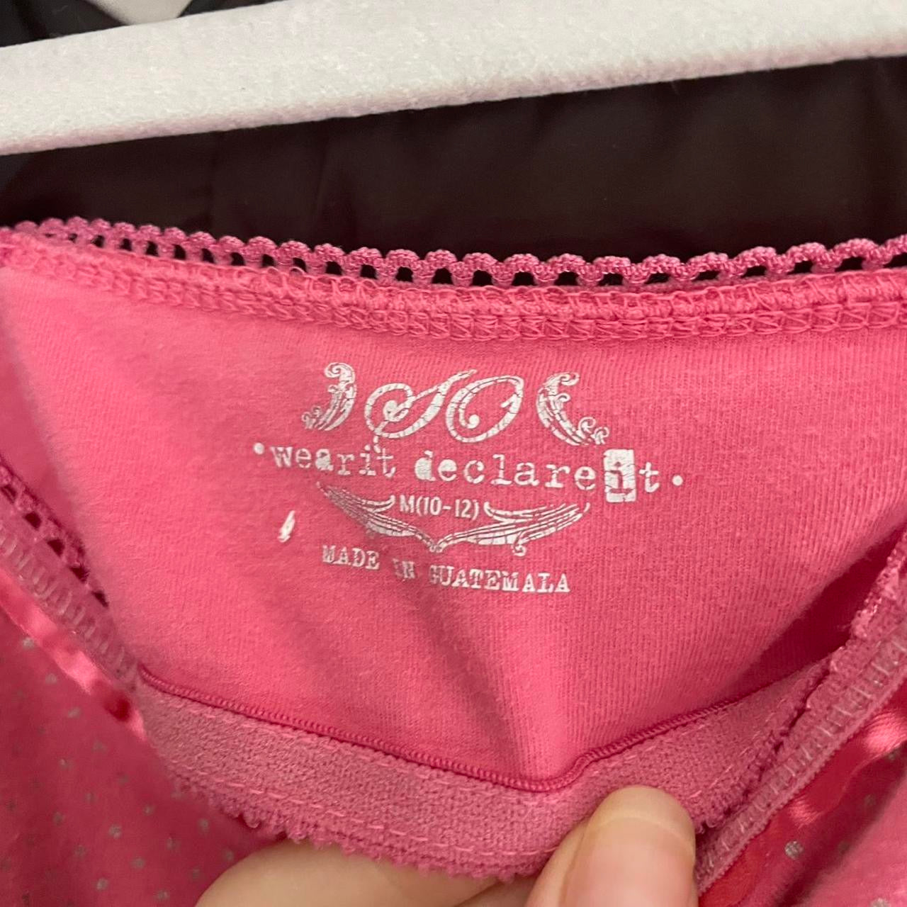 so.. pink polka dot cami top