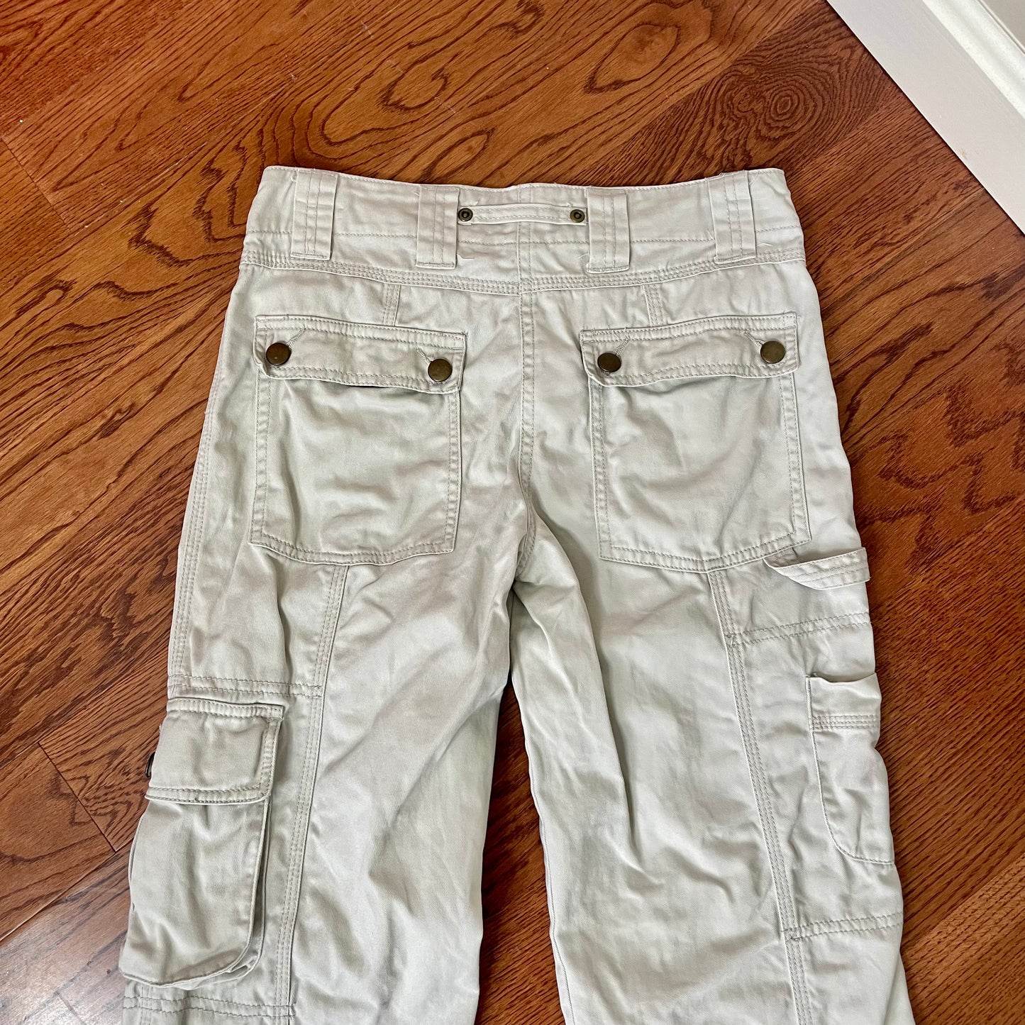 cupid’s cup beige cargo pants 23”