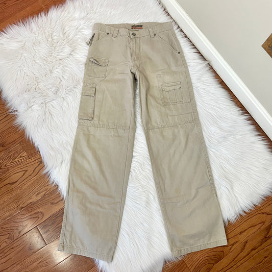 oxy tan cargo pants 27”