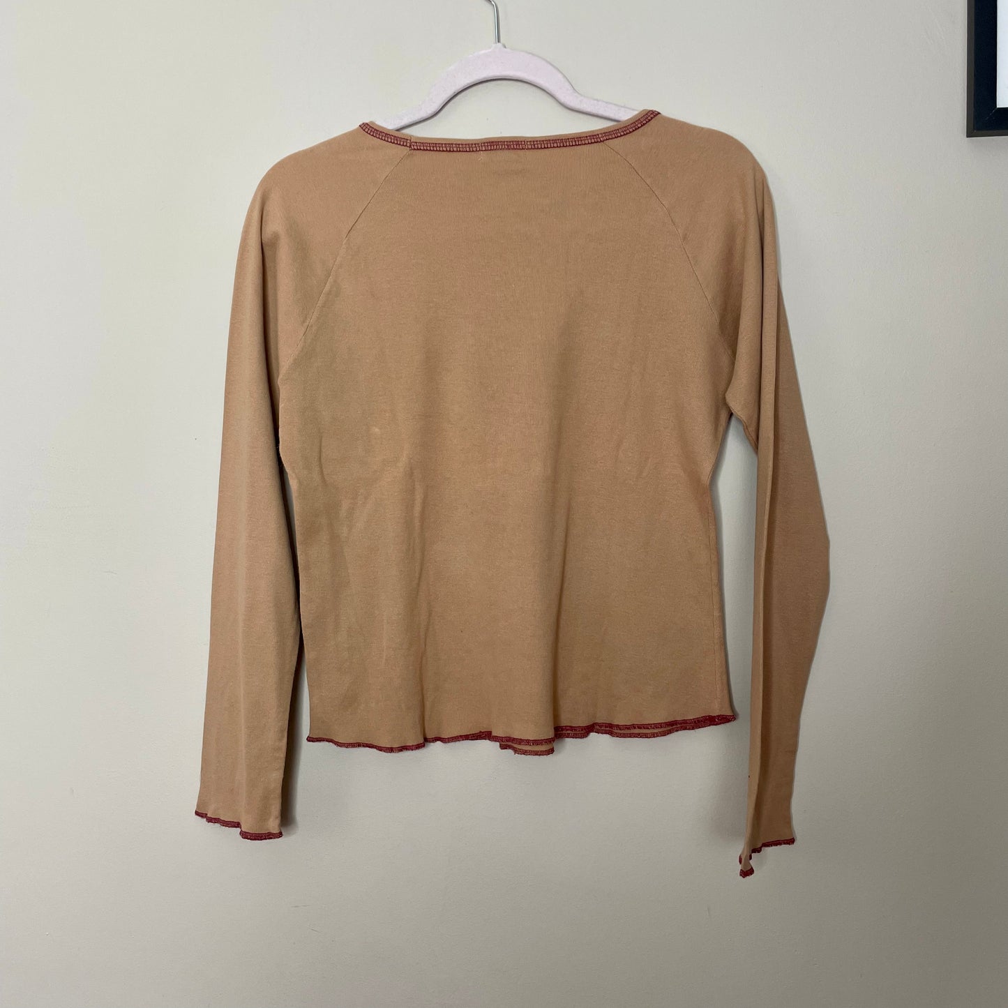 oviesse tan sporty long sleeve top S