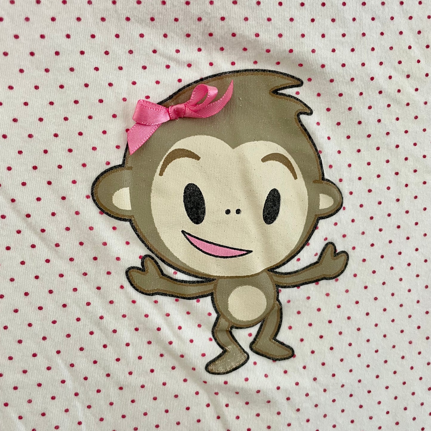 hot tempered pink monkey baby tee