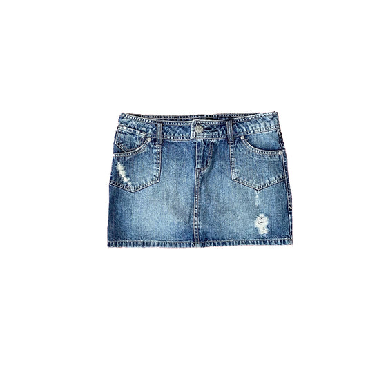 SO utility denim mini skirt