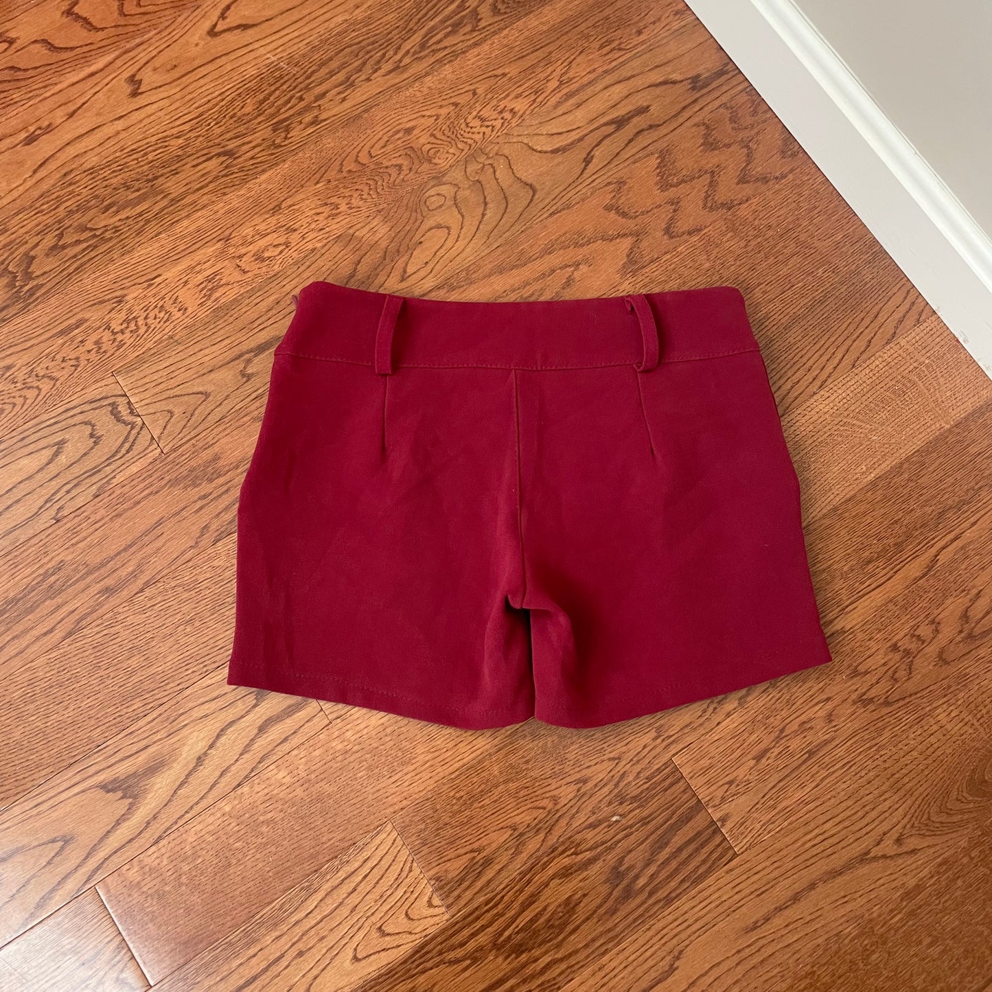 y2k burgundy mini skort S