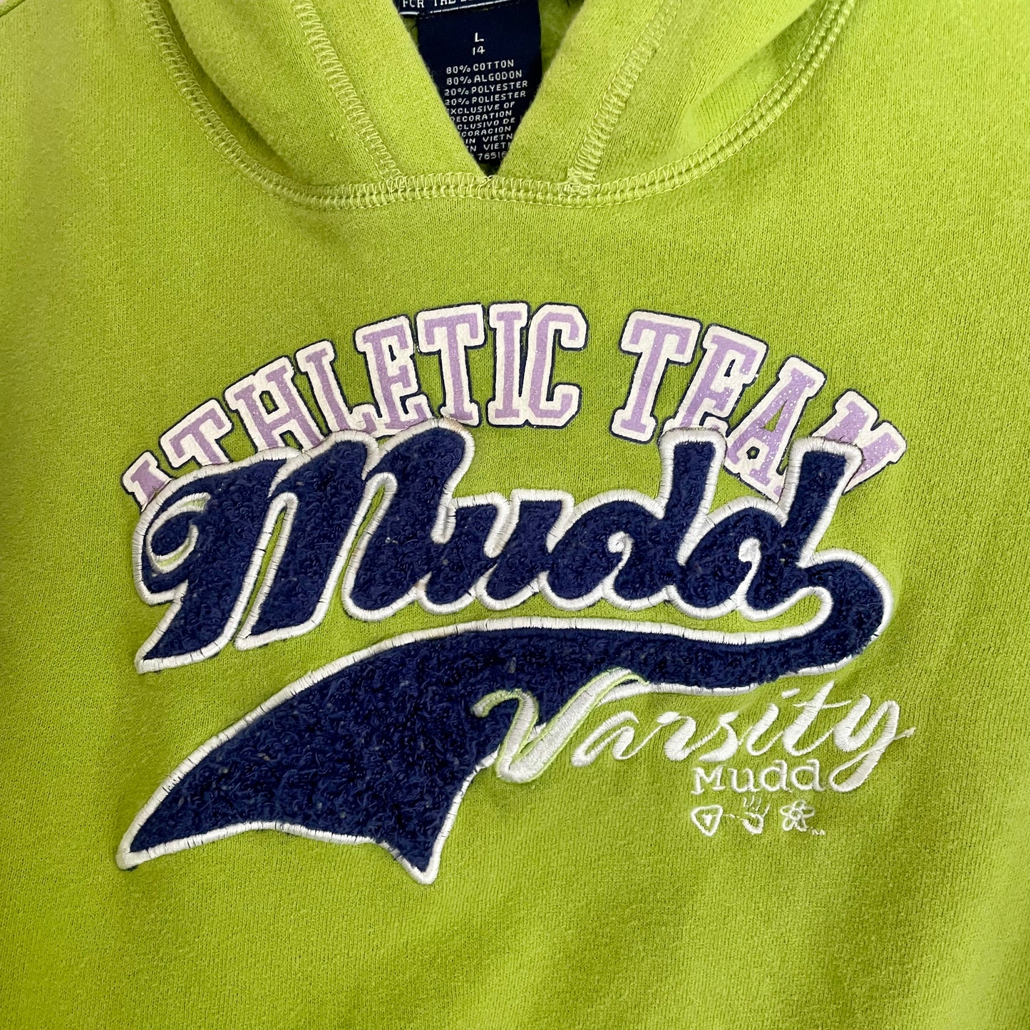 mudd green sporty hoodie XS