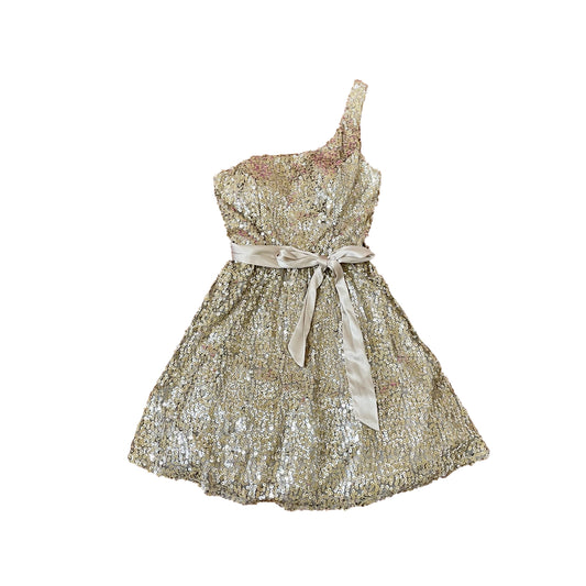 way in gold sequin one shoulder dress 3