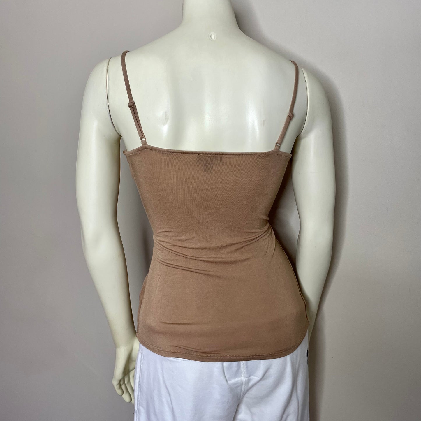 express tan cami top with bra inside S