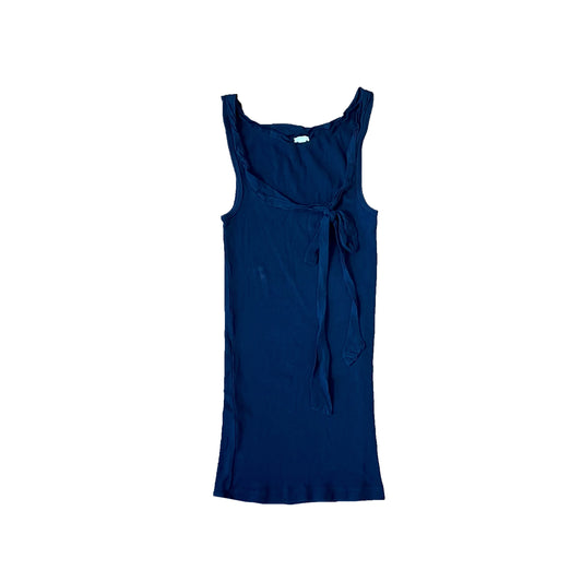 j.crew navy blue bow tie tank top XS