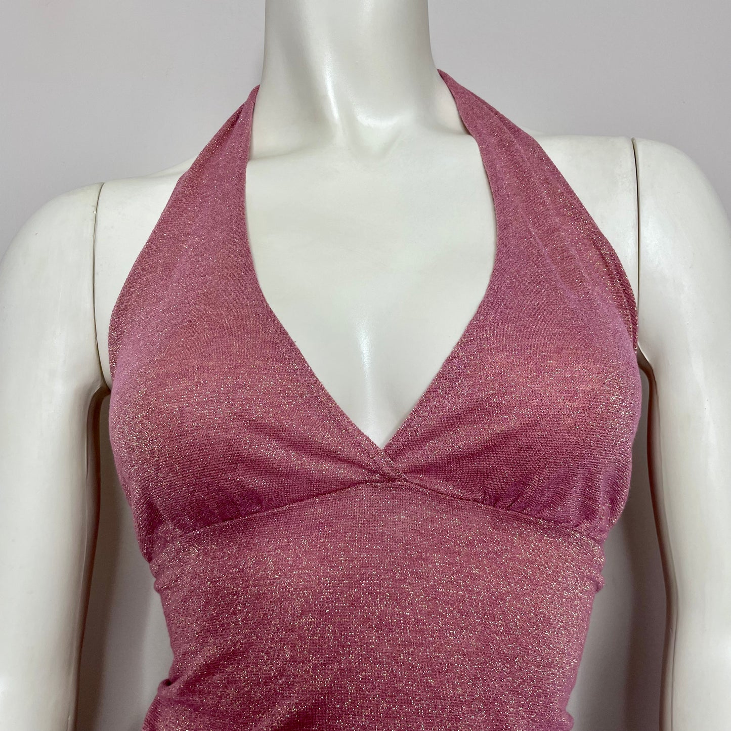 #NEWITEM wet seal sparkle pink halter top M