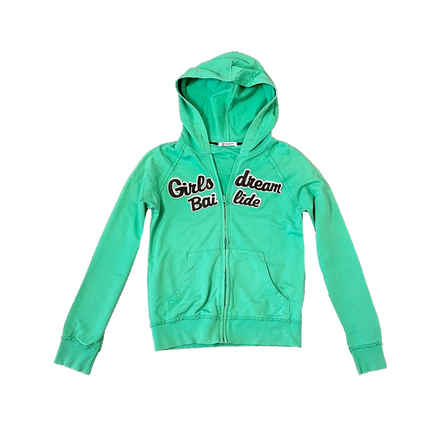 bailide green zip hoodie S