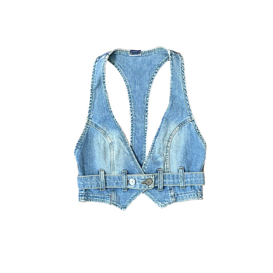 #NEWITEM bershka crop jean vest M