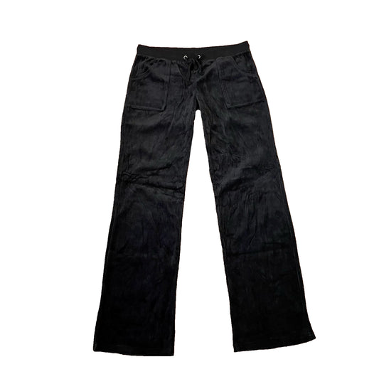 #NEWITEM ambiance black velour flare track pants M