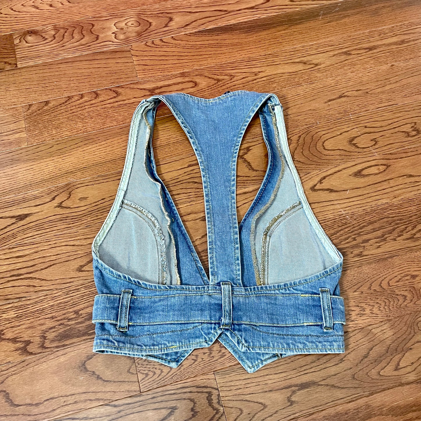 #NEWITEM bershka crop jean vest M