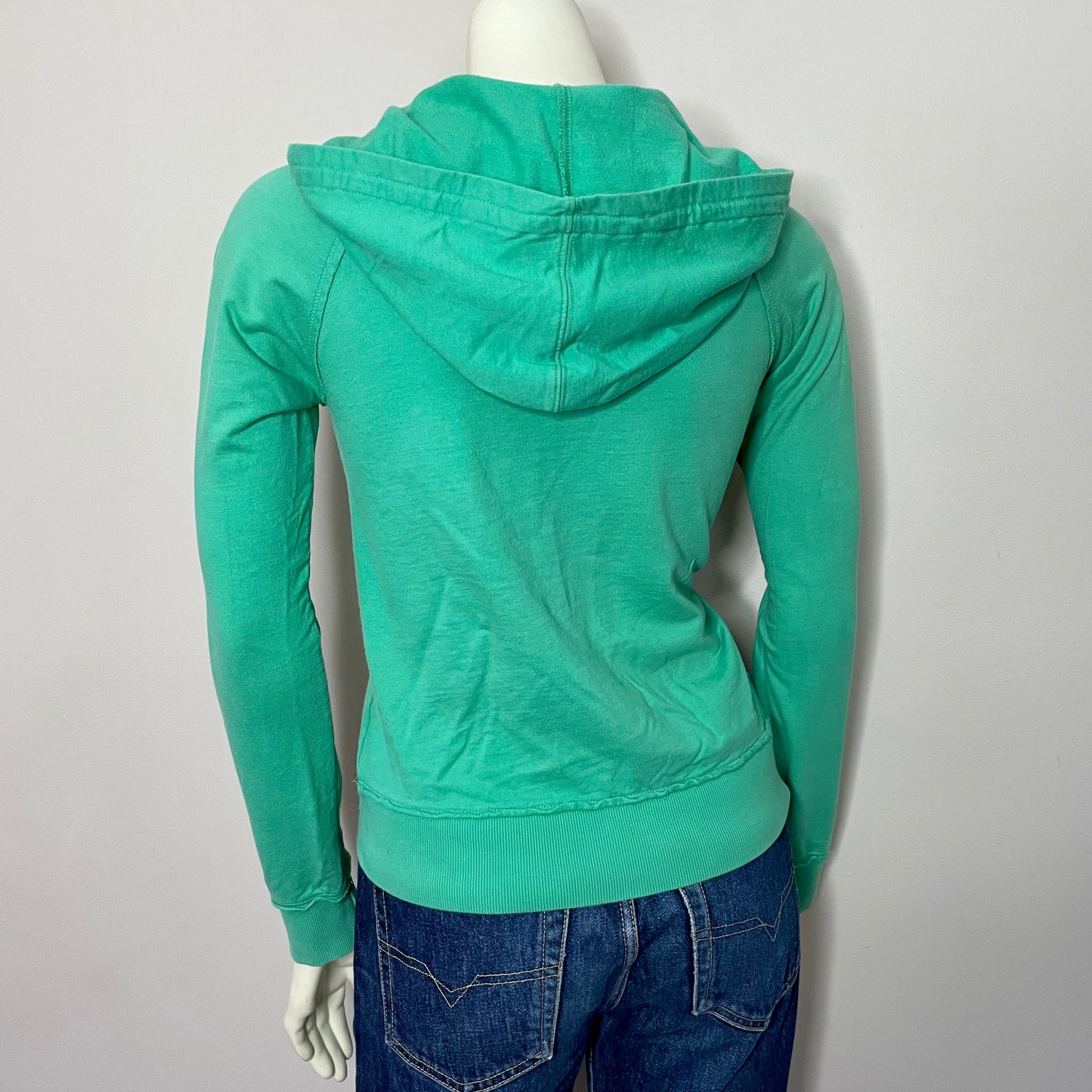 bailide green zip hoodie S