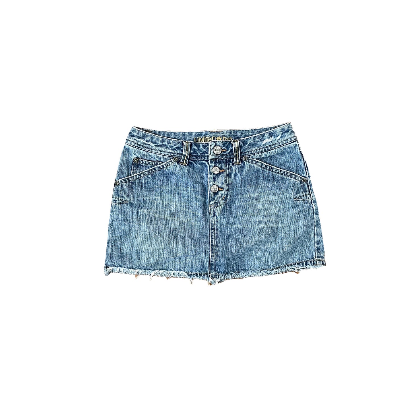 limited too mini jean skirt XXS