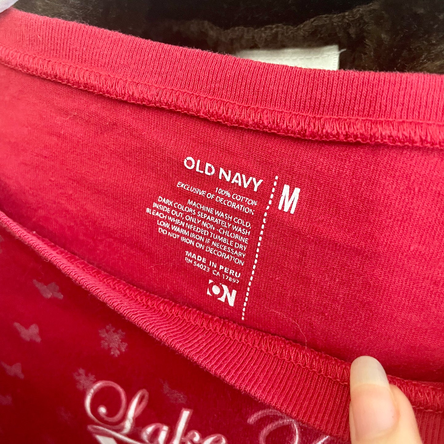 #NEWITEM old navy red ski baby tee XS