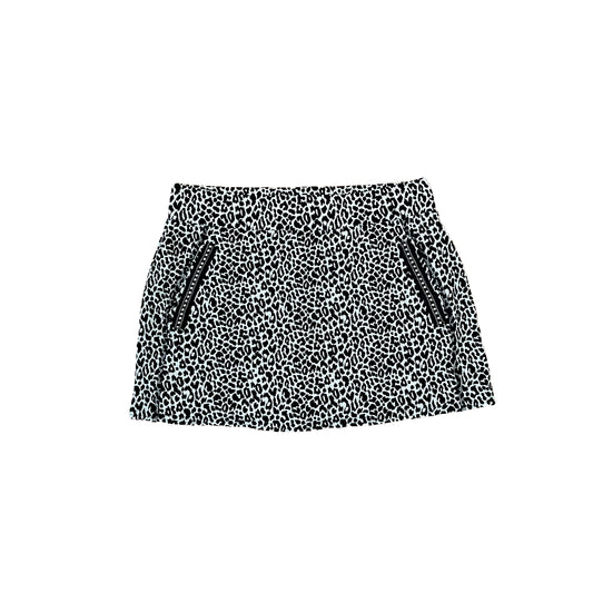 #NEWITEM talbots black cheetah mini skirt S