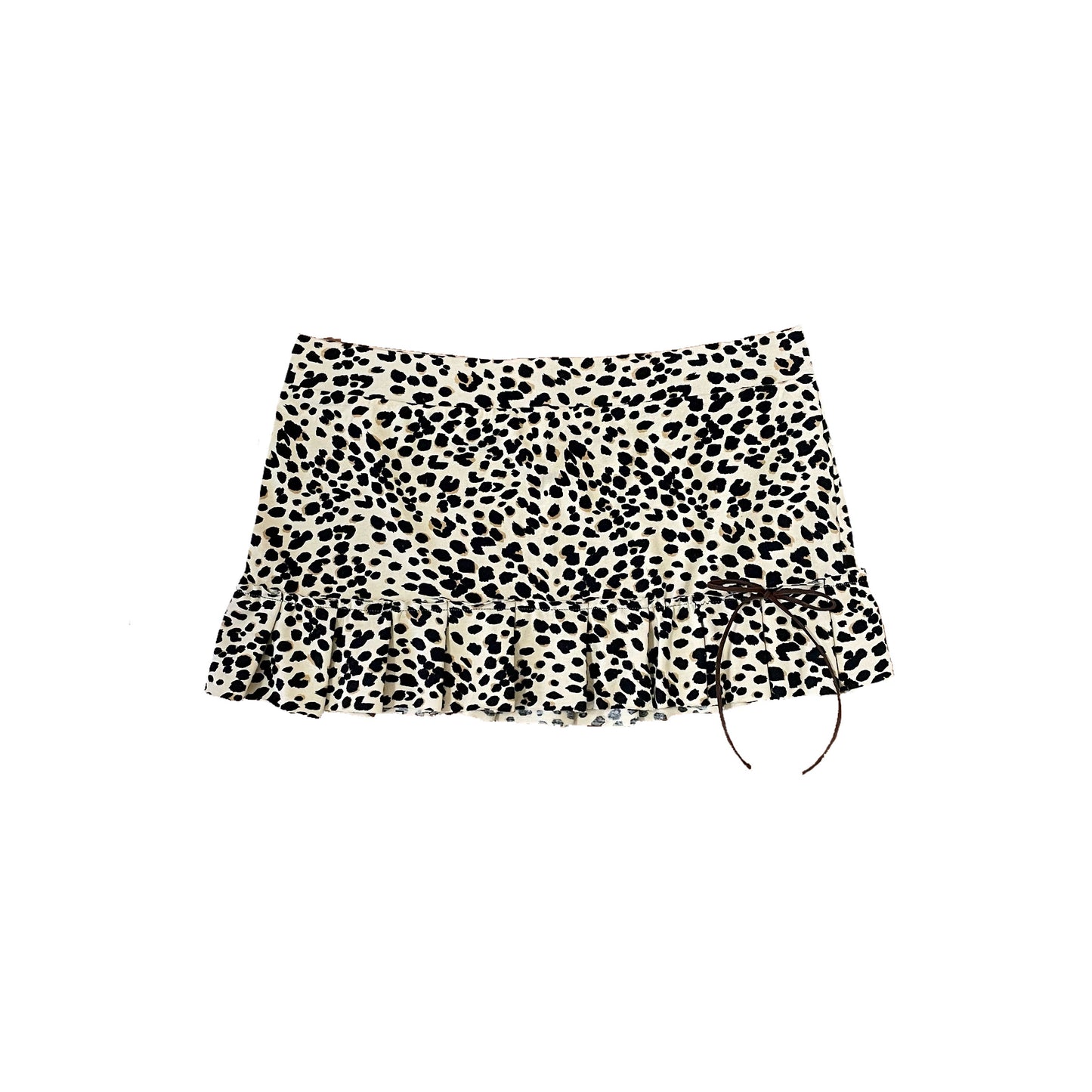 #NEWITEM y2k brown cheetah micro mini skirt S