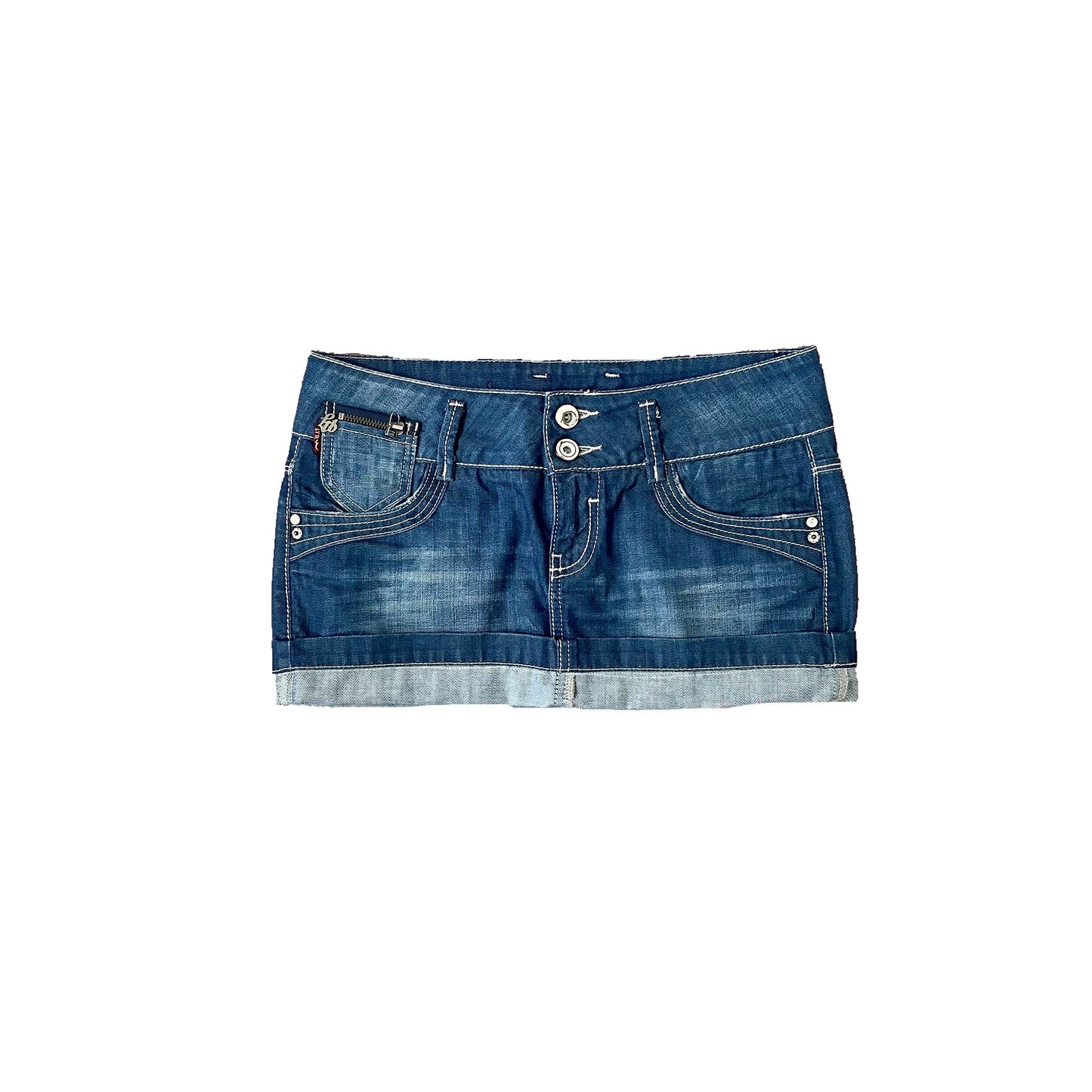 ltb micro mini jean skirt S