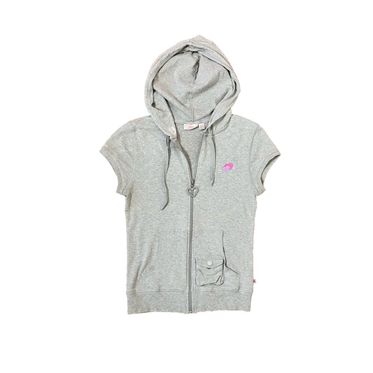 jennifer lopez gray zip up hoodie S