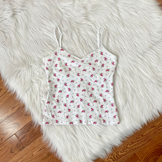 st john’s bay floral babydoll cami S
