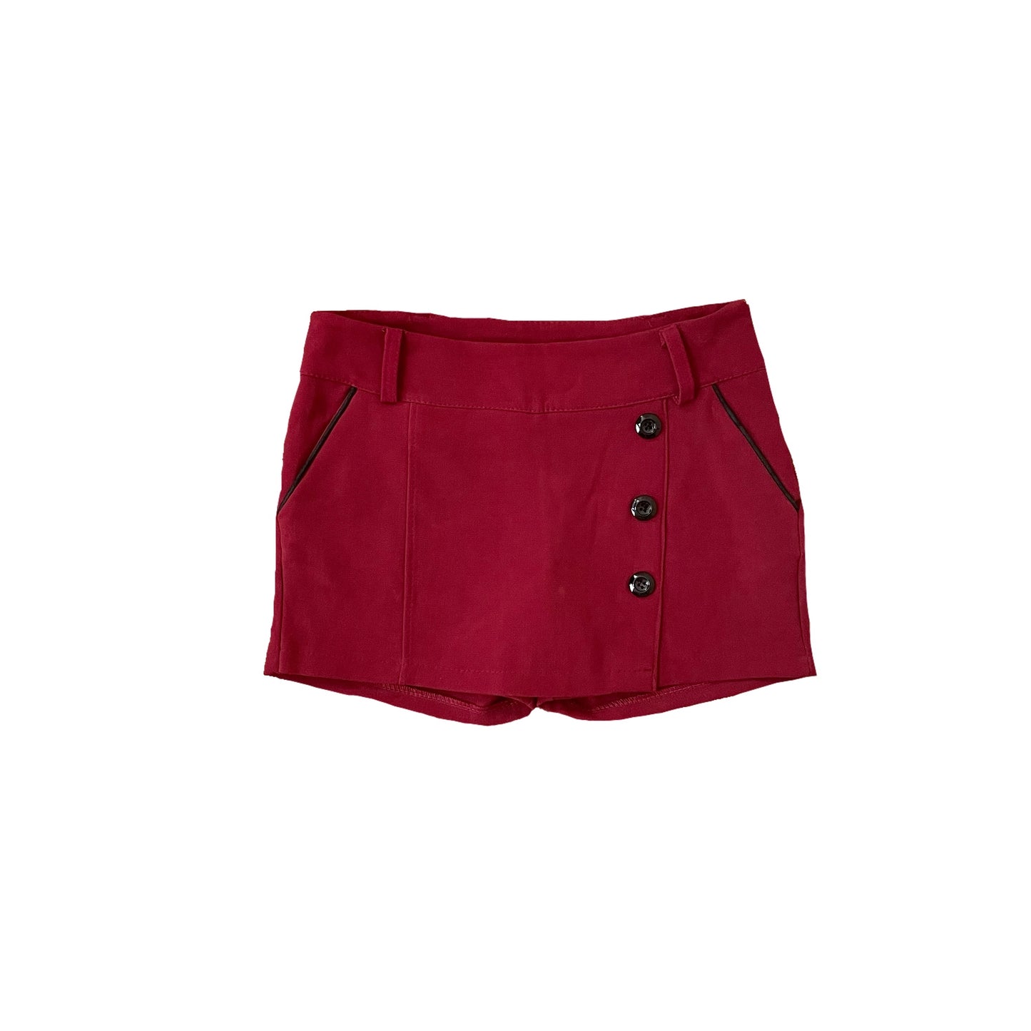 y2k burgundy mini skort S