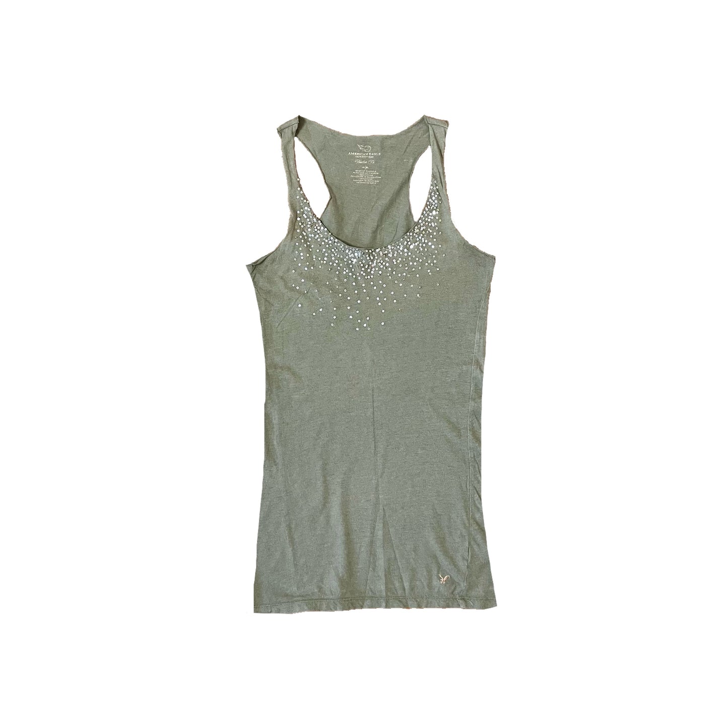 american eagle sequin tank top S