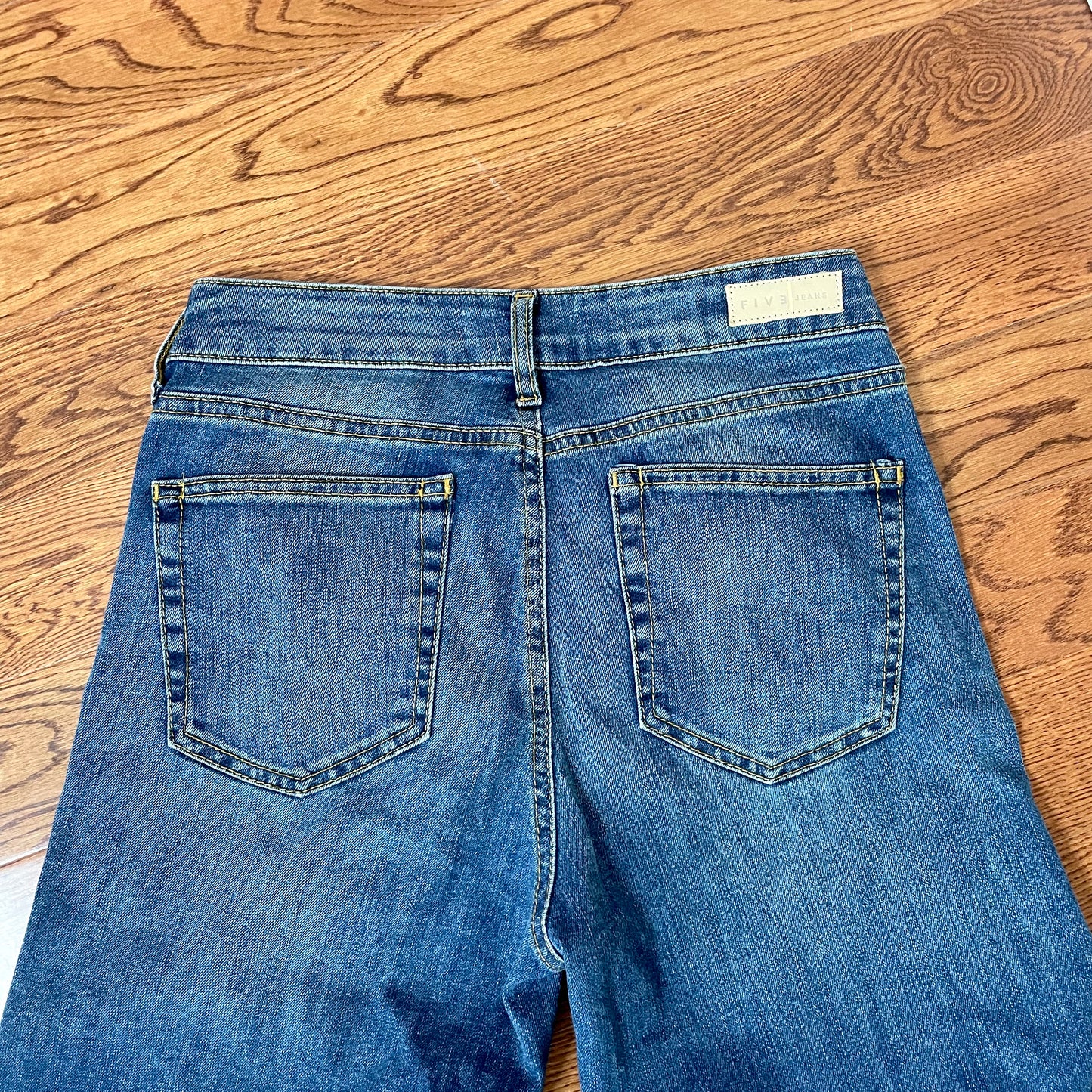 five wide leg jeans 26